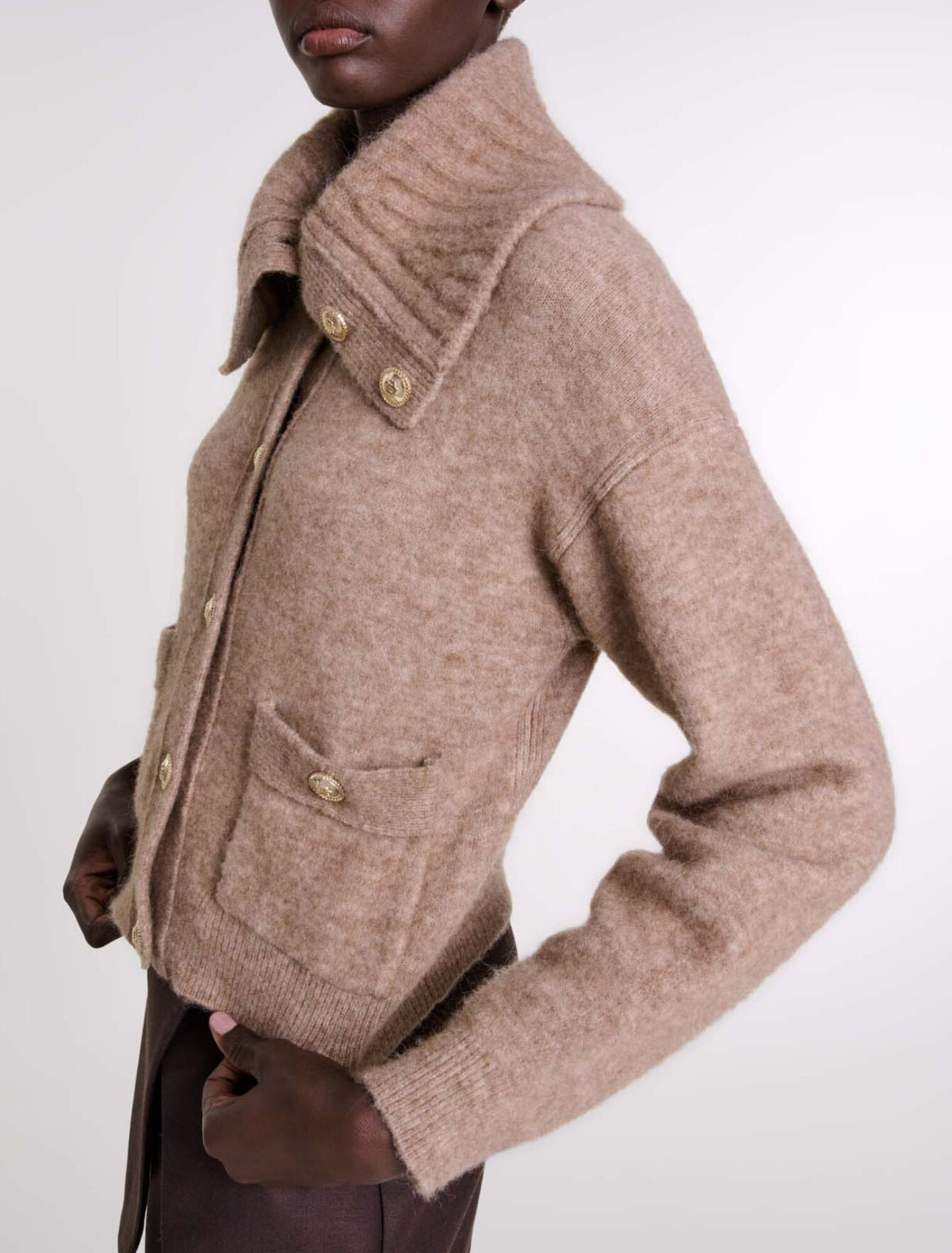 Wool-blend cardigan