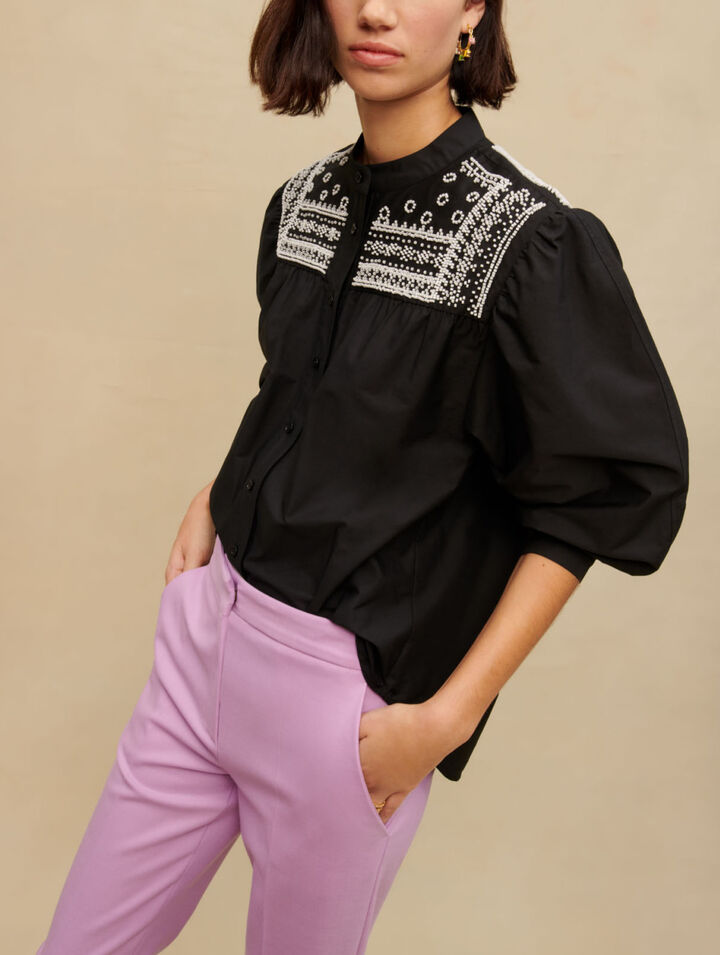 Embroidered detail shirt