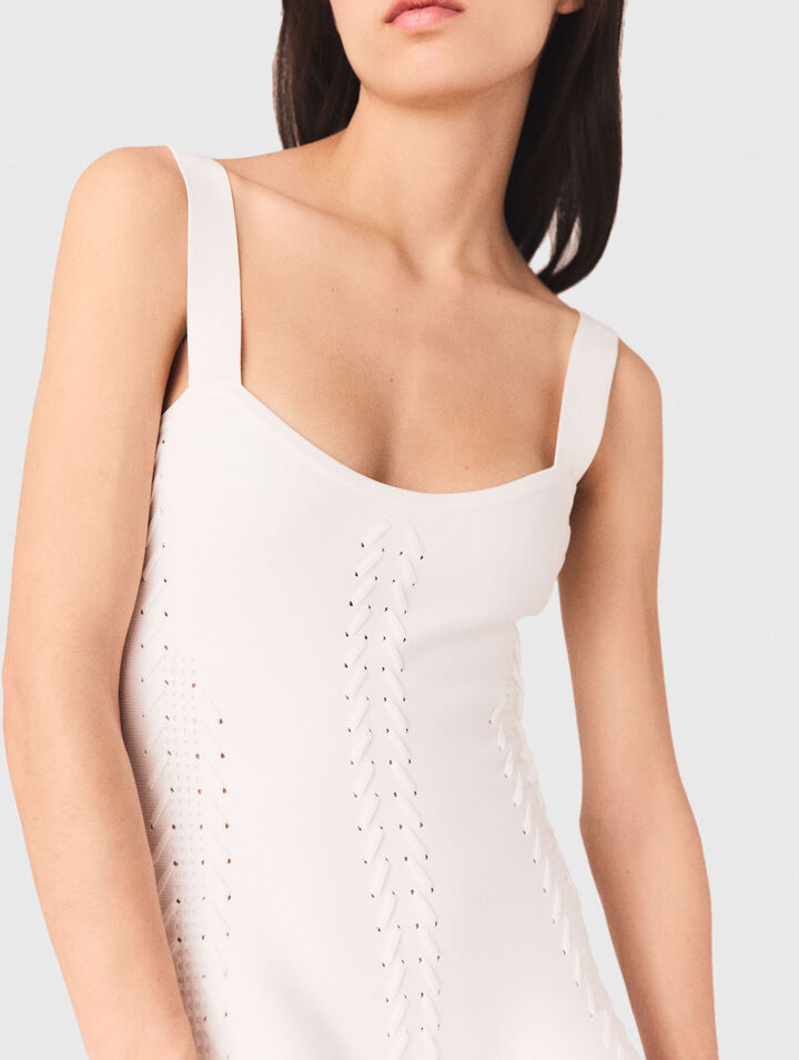 Long knit skater dress