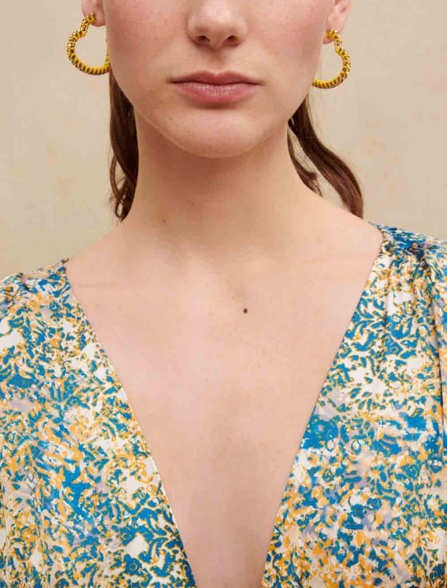 Printed maxi dress