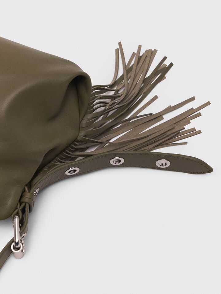 Plain leather mini Miss M bag