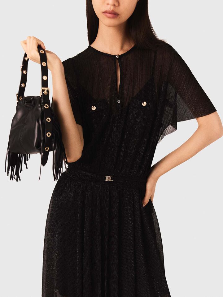 Metallic maxi dress
