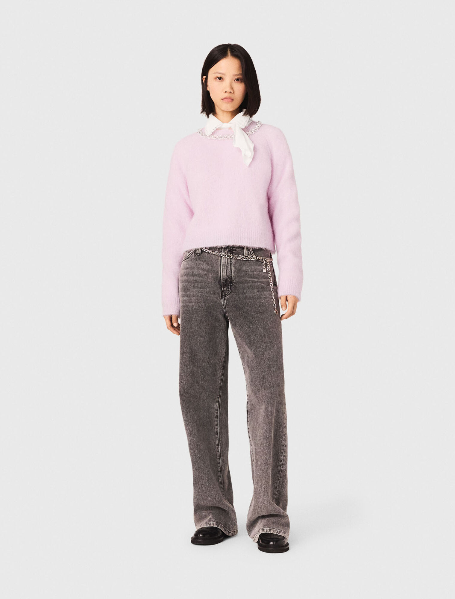 Removable jewel collar jumper