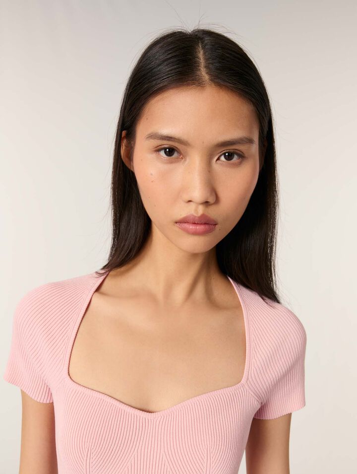 Rib knit top