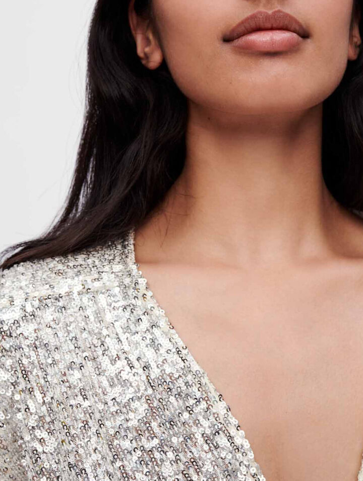 Sequin short jumpsuit