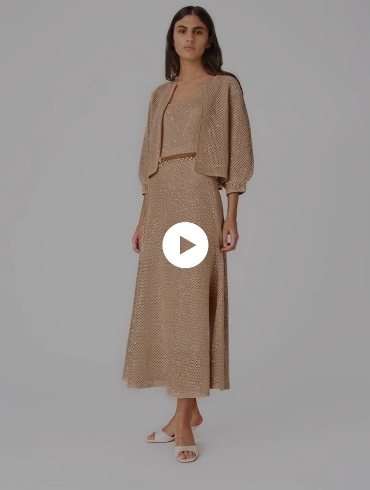 Rhinestone knit cardigan