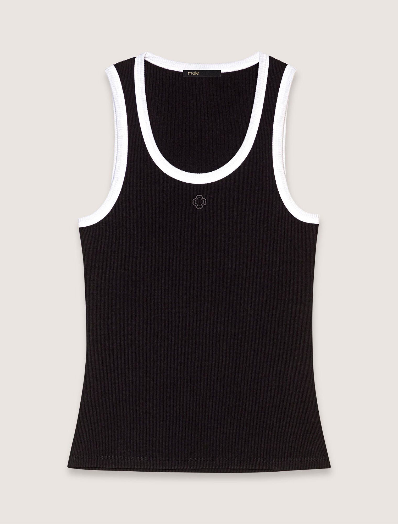 Ribbed vest top