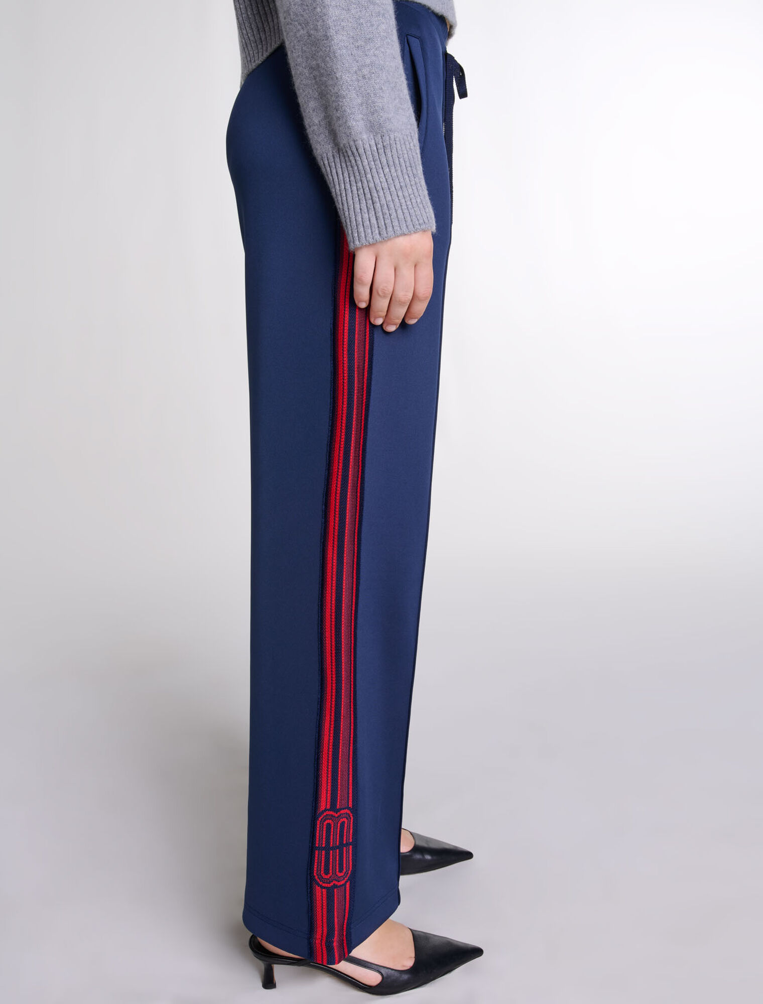 Striped trousers