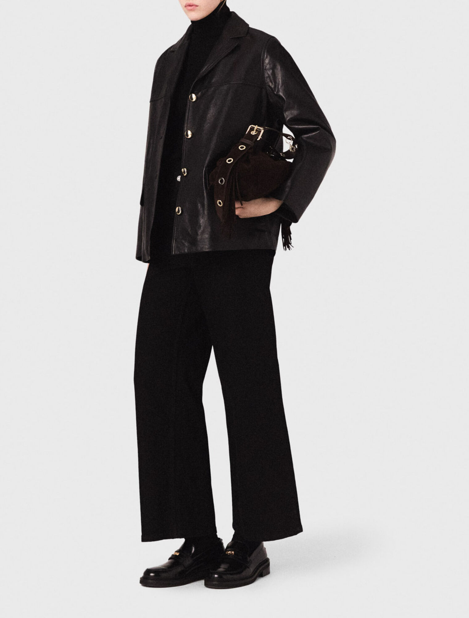 Quilted leather jacket