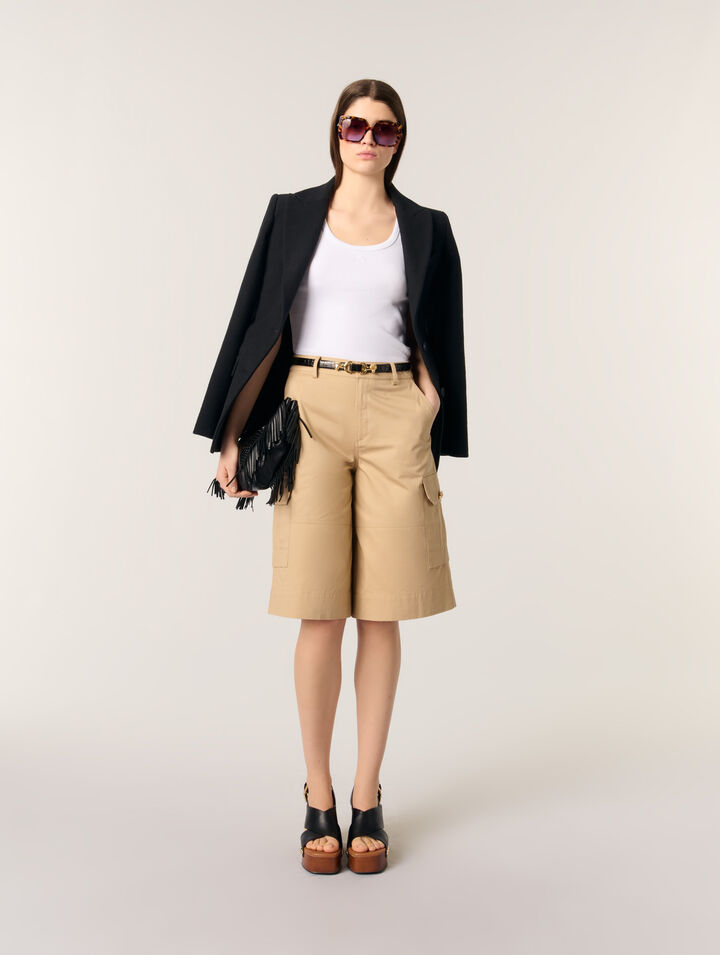 Cotton Bermuda shorts