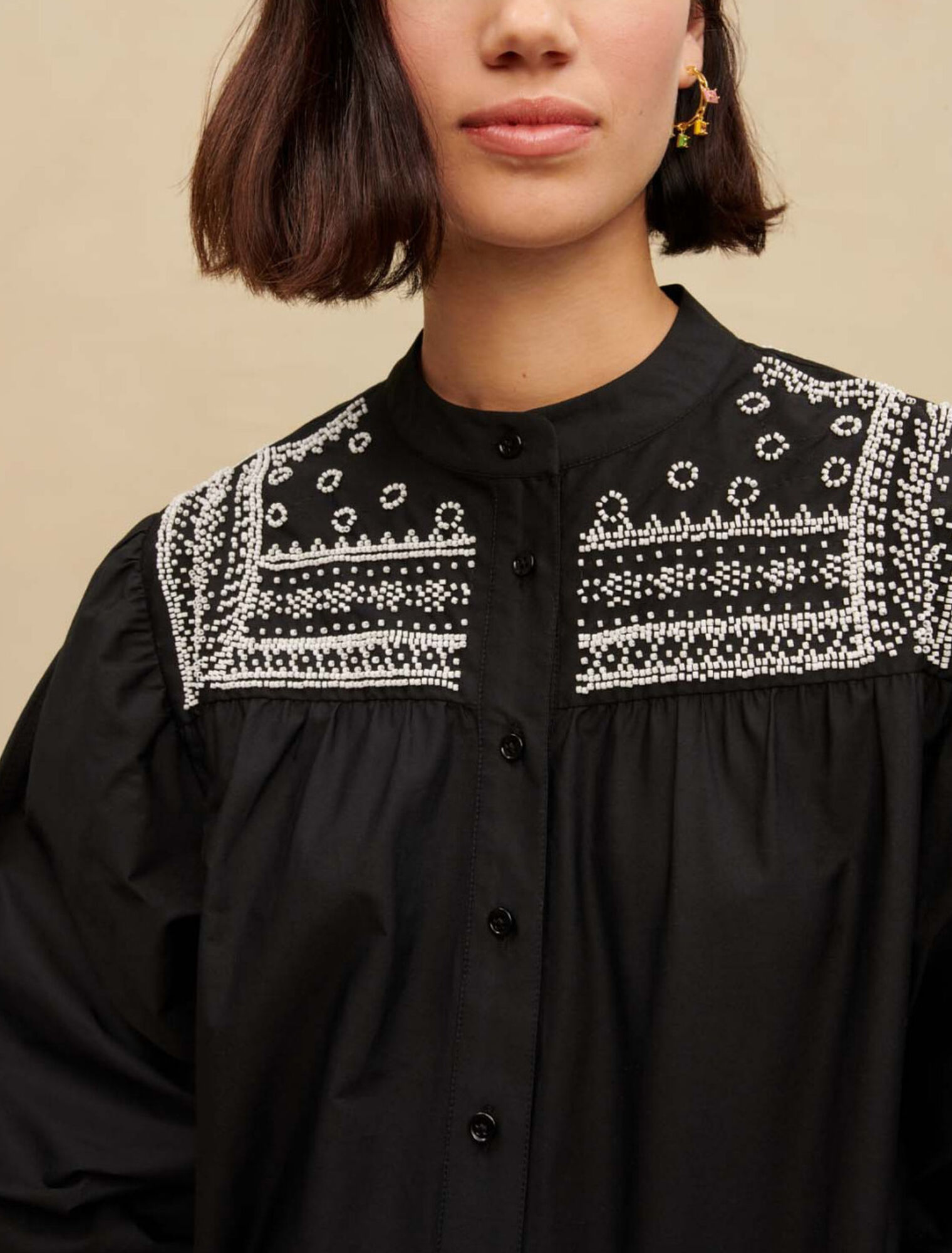 Embroidered detail shirt