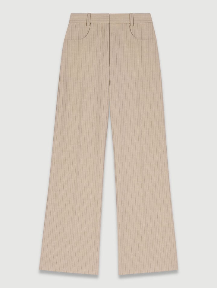 High-waisted trousers