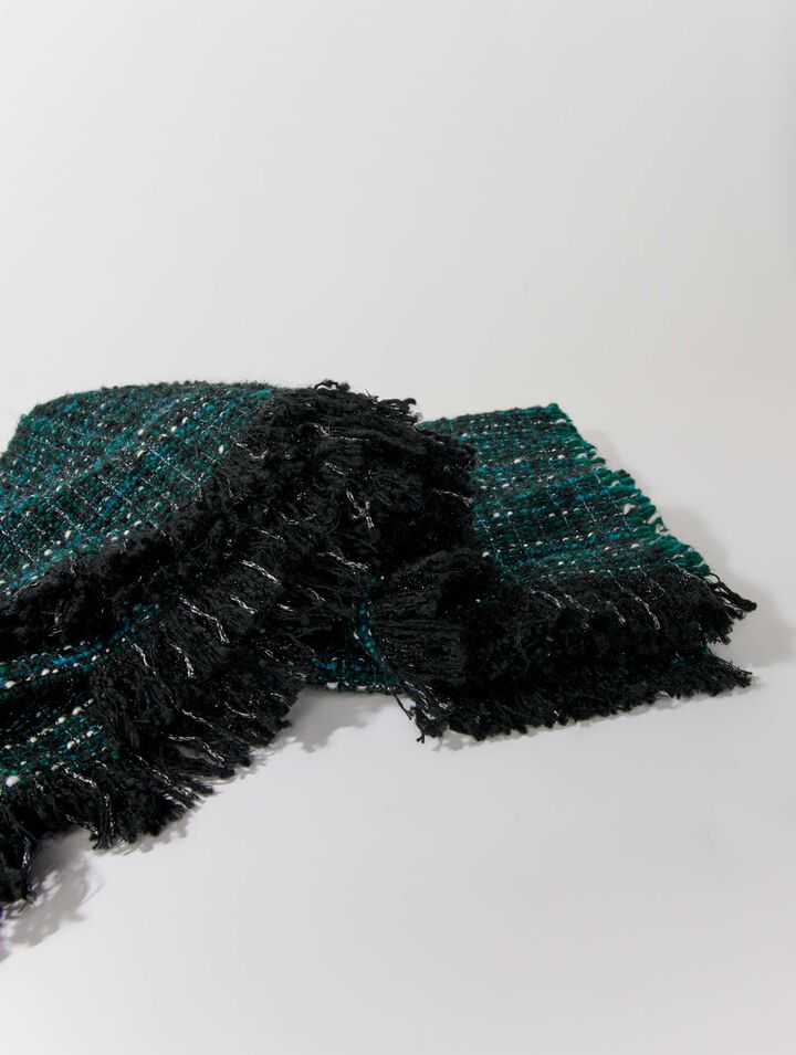 Tweed poncho