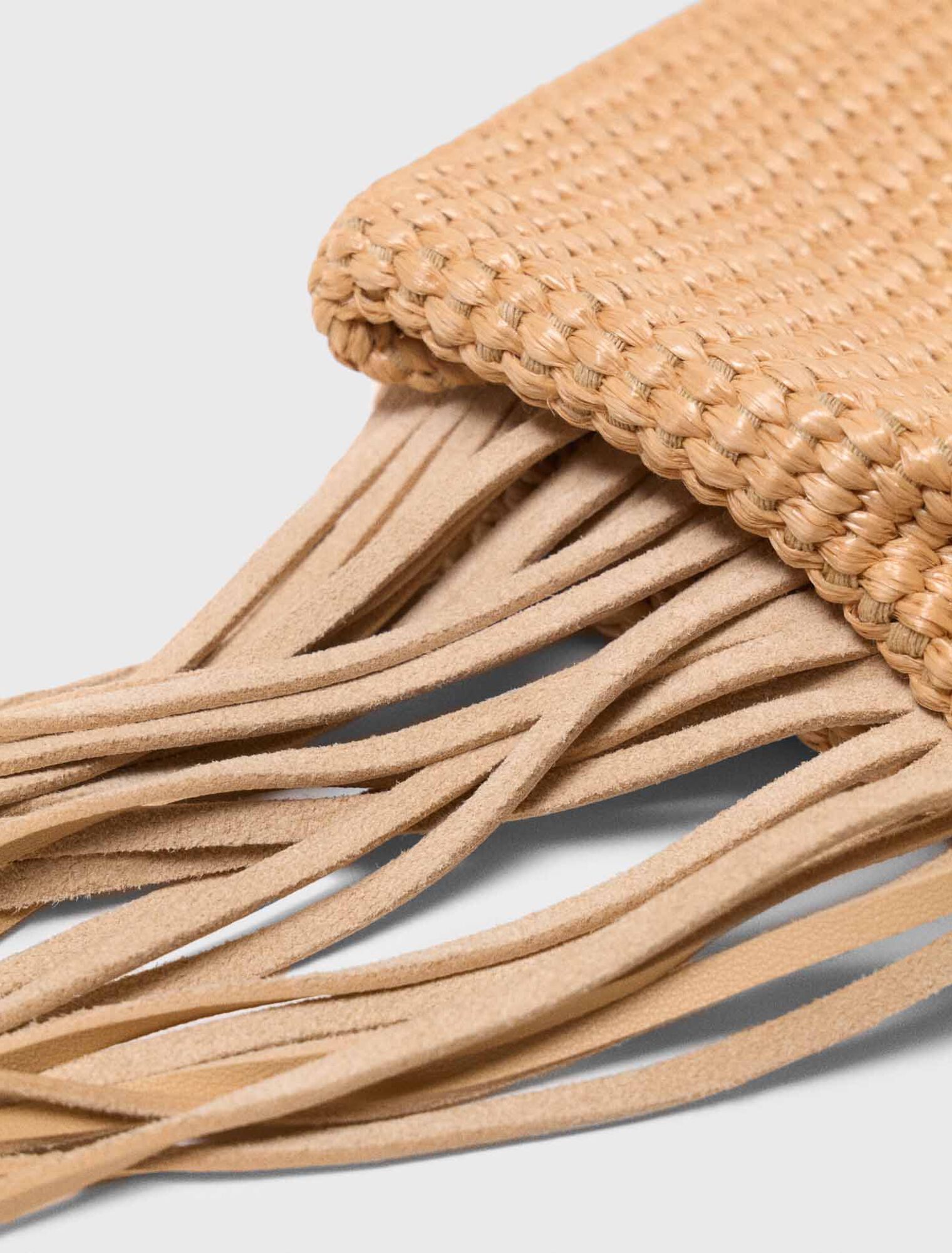 Miss M natural-look clutch bag