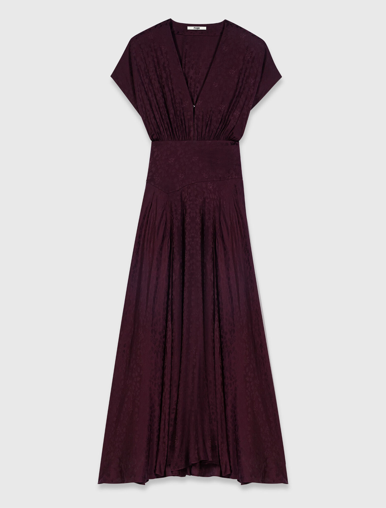 Patterned jacquard maxi dress