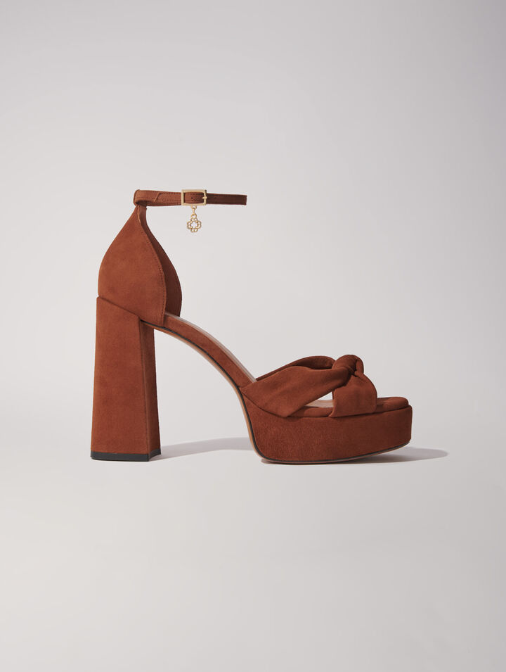 Suede platform sandals