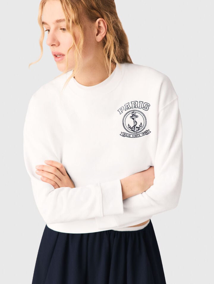 Sailor print sweatshirt