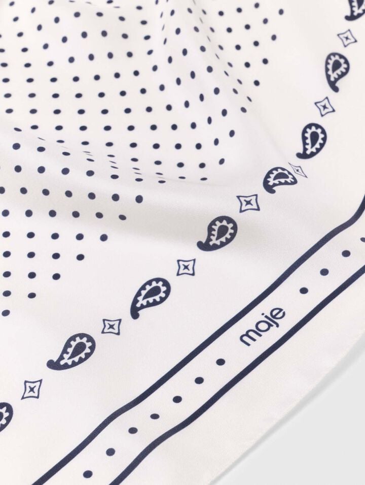 90x90 printed silk scarf