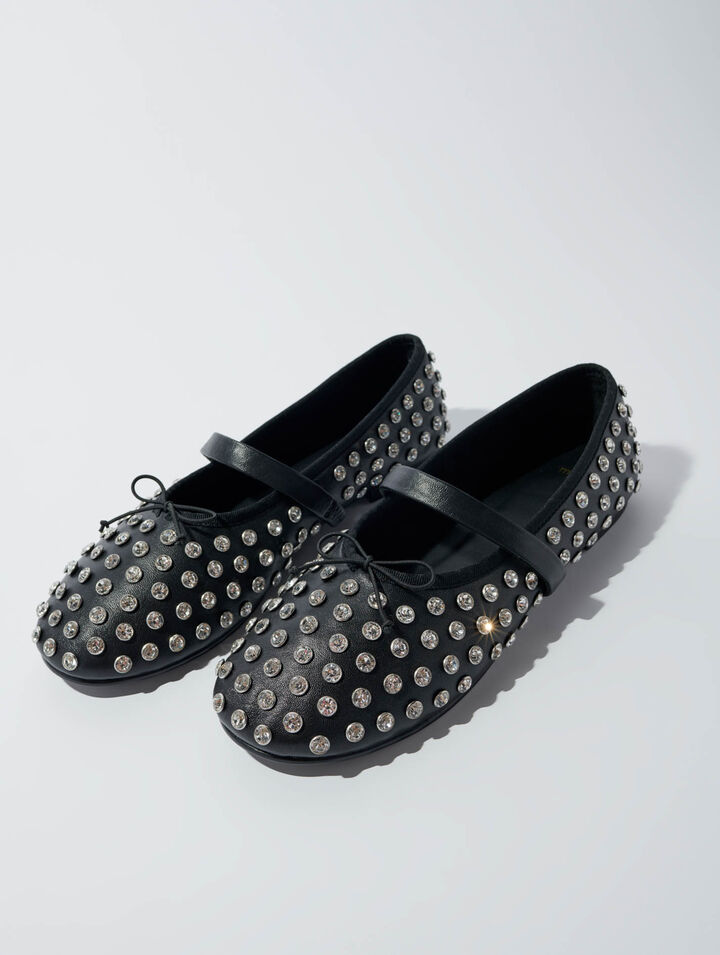 Rhinestone ballerinas