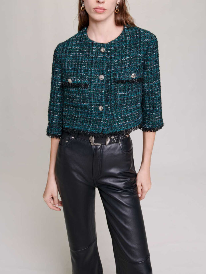 Short tweed jacket