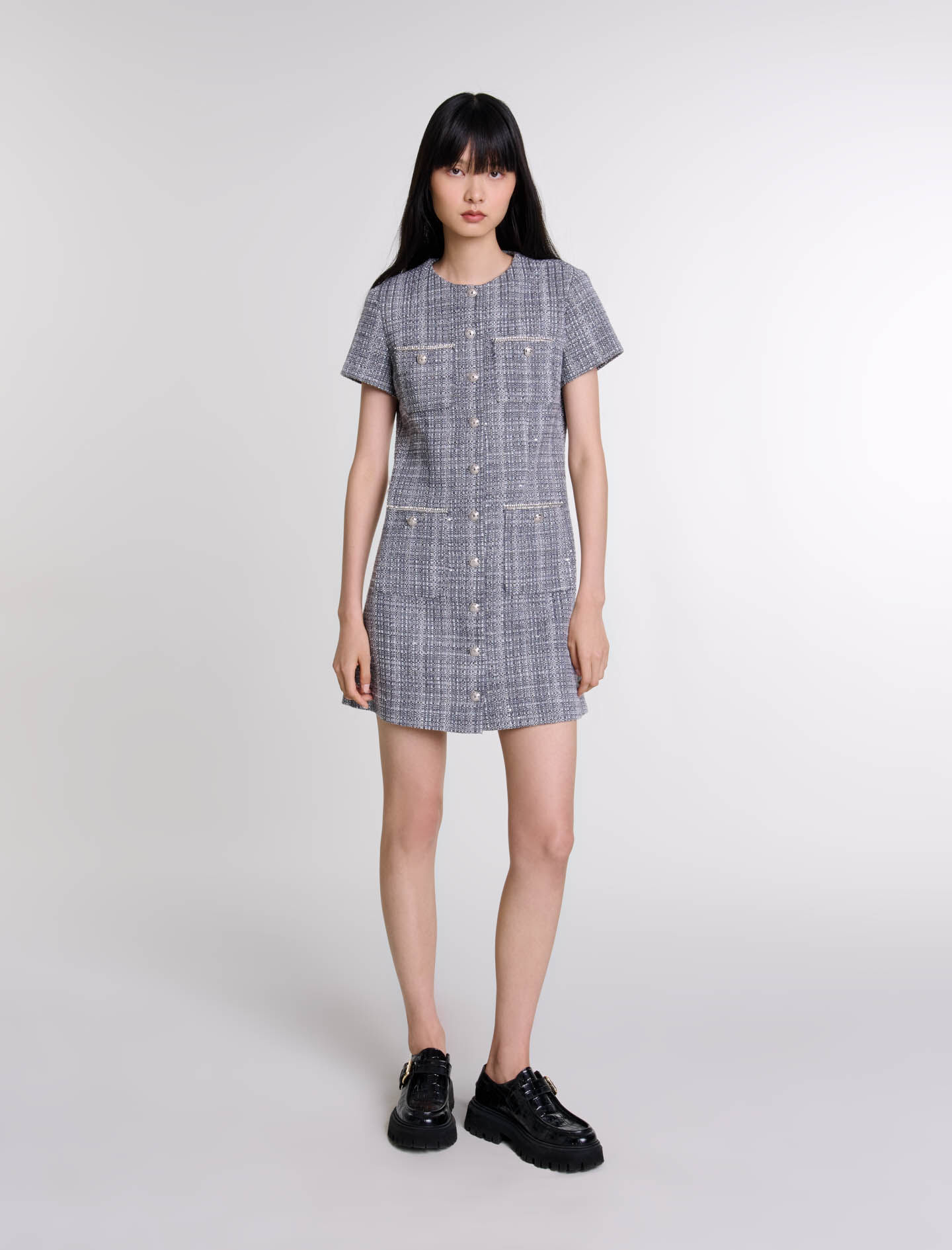 Robe tweed maje discount