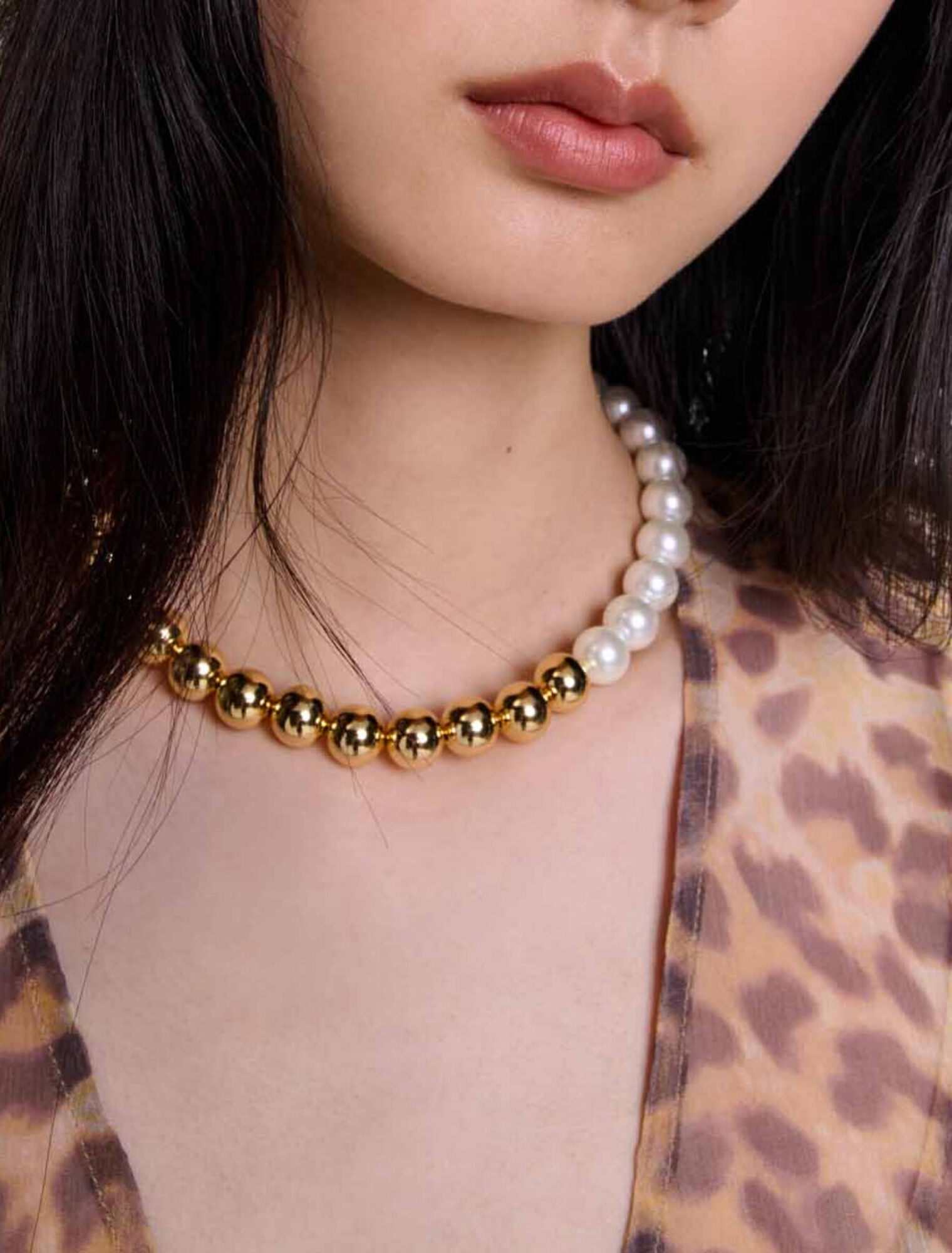 Leopard-print maxi dress