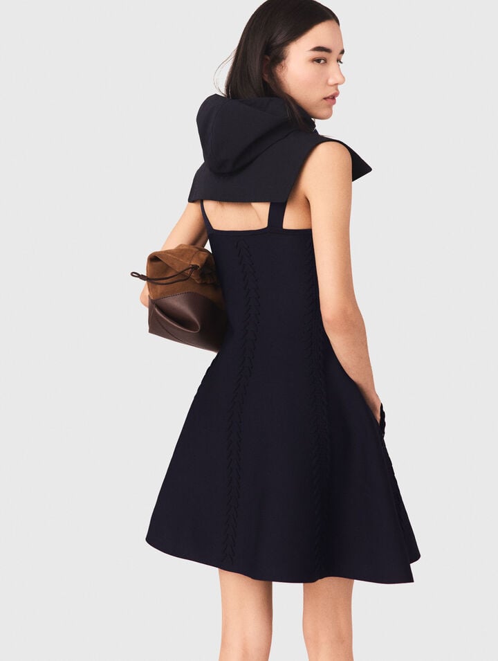 Short knitted skater dress