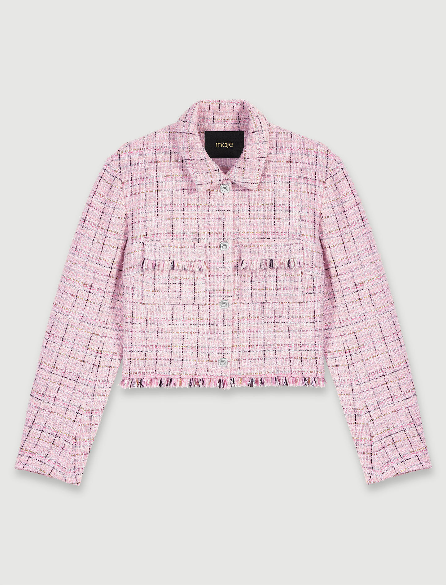 Trendy Women s Blazers Jackets Biker Tailored Tweed Maje