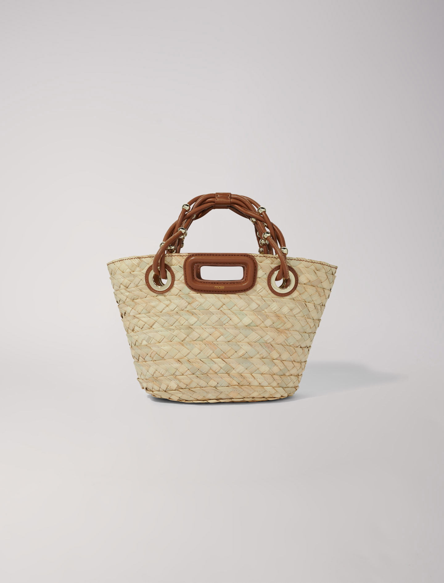 Woven basket bag top