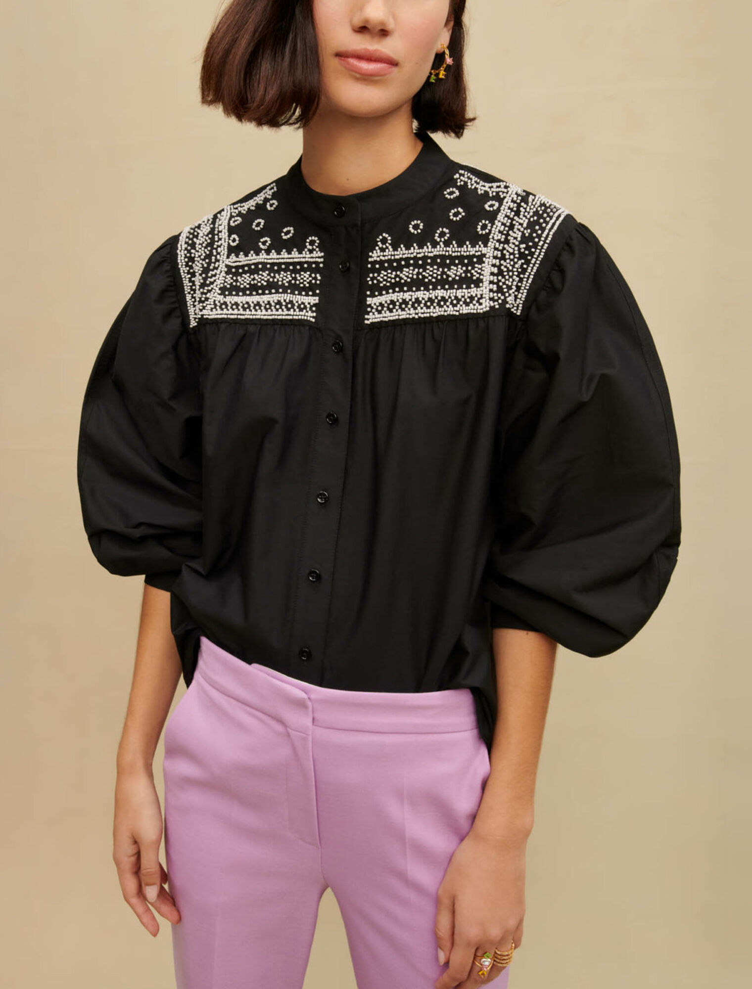 Embroidered detail shirt
