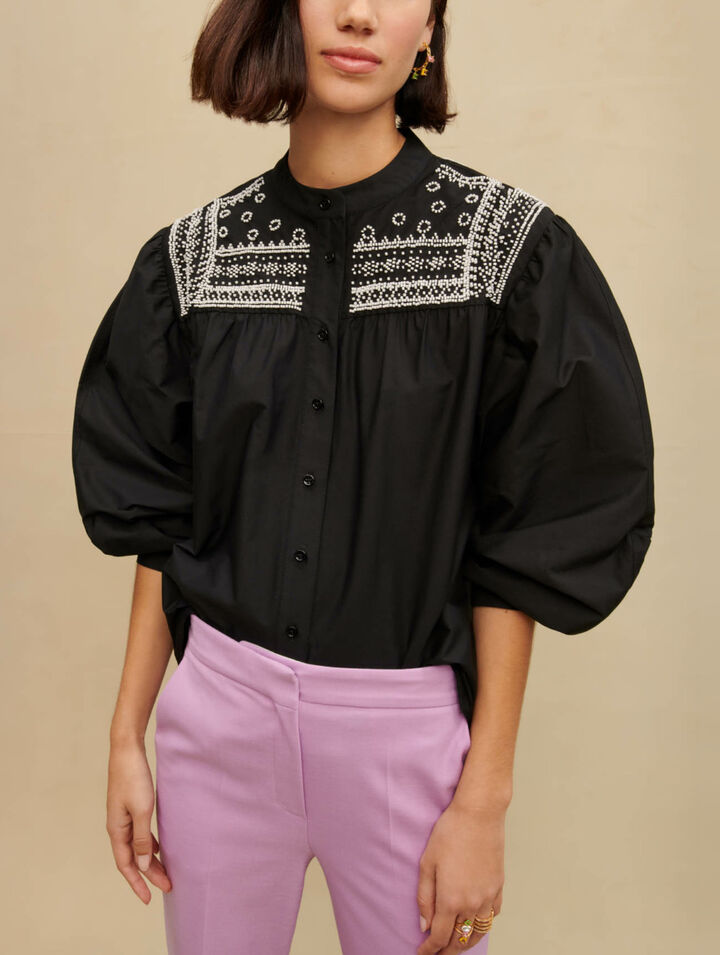 Embroidered detail shirt
