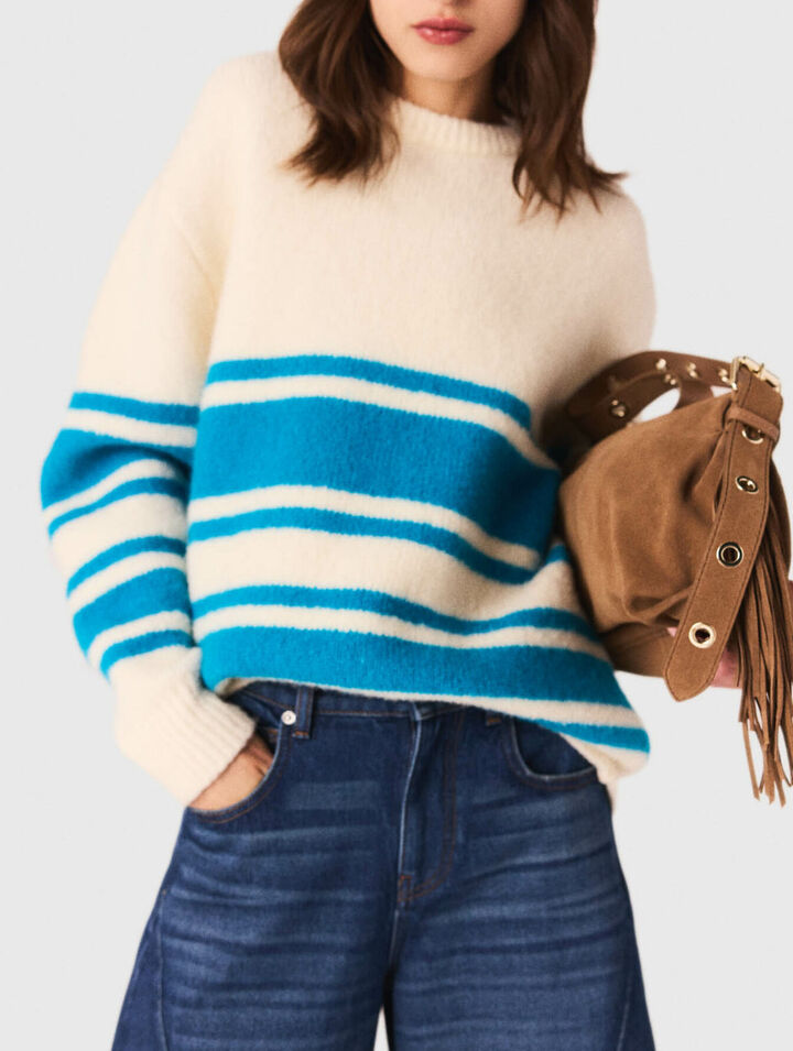 Oversized wool-blend jumper