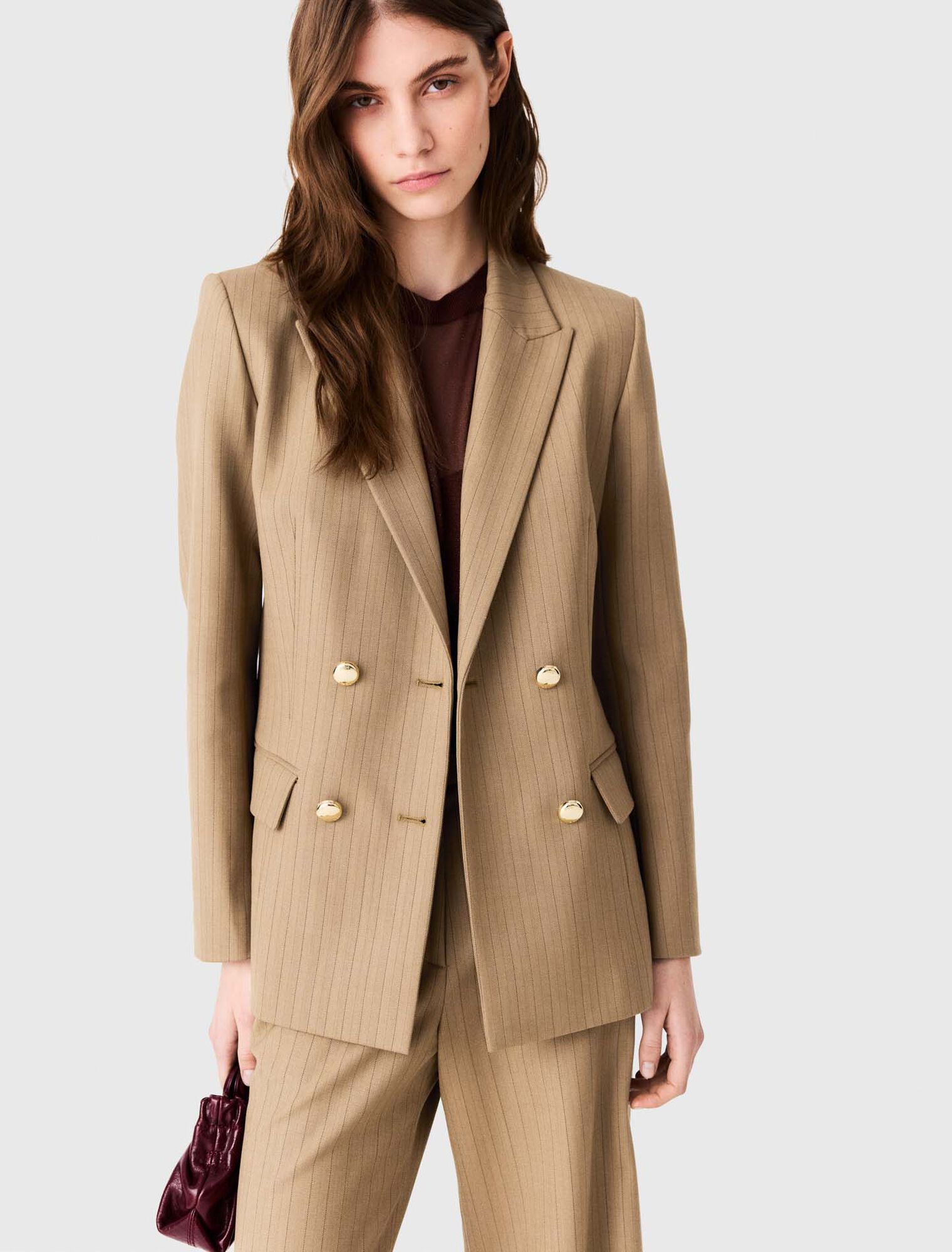 Double-breasted suit jacket