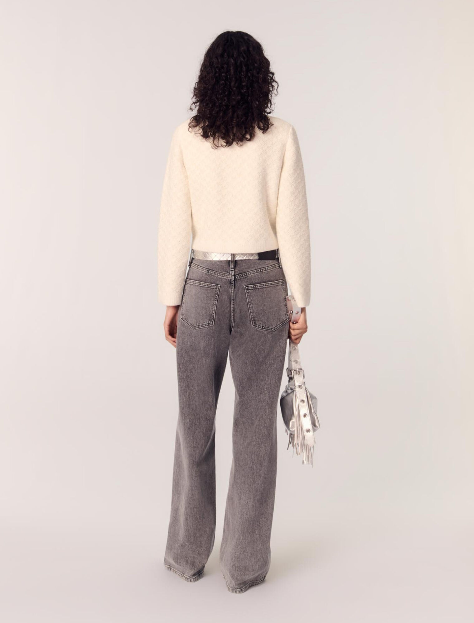 Short tweed-effect cardigan