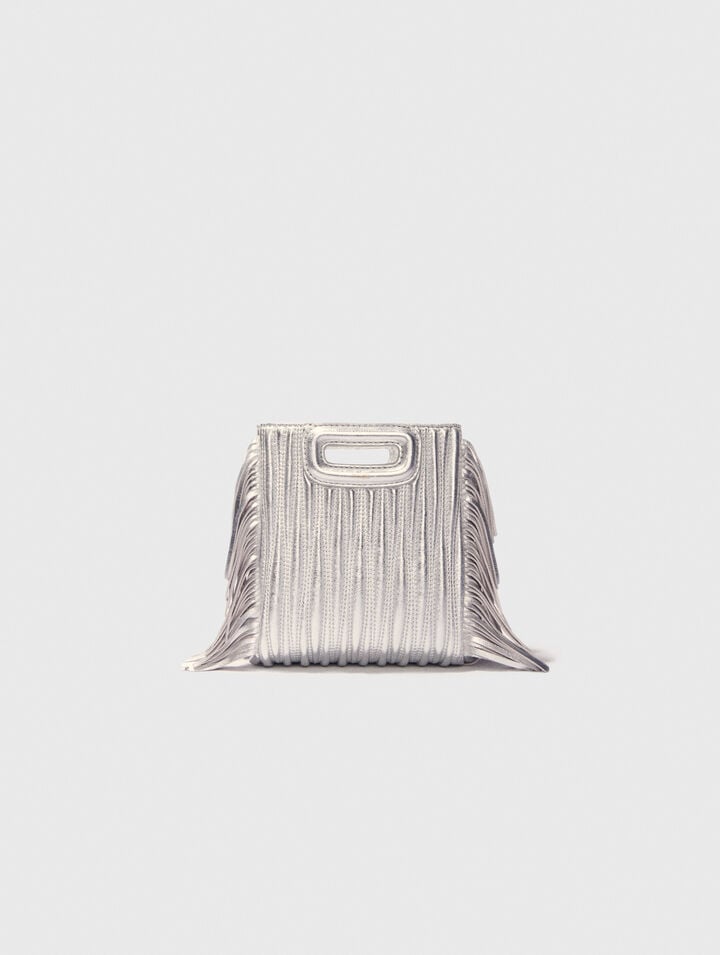 Metallic quilted leather M Mini bag