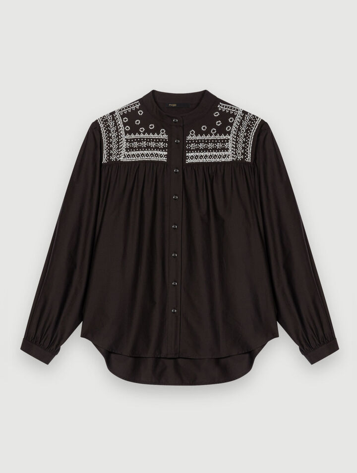 Embroidered detail shirt