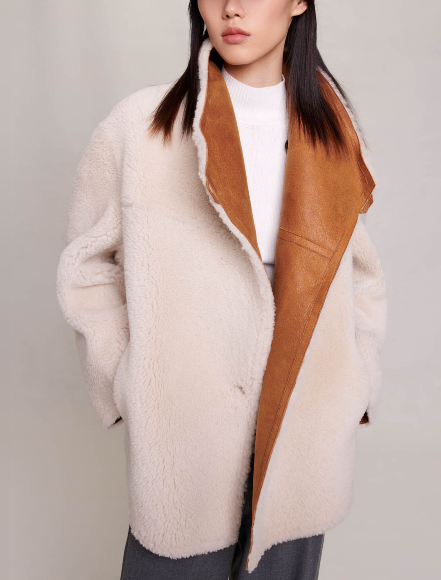 Short reversible coat