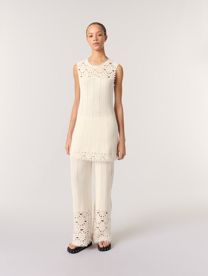 Short crochet dress