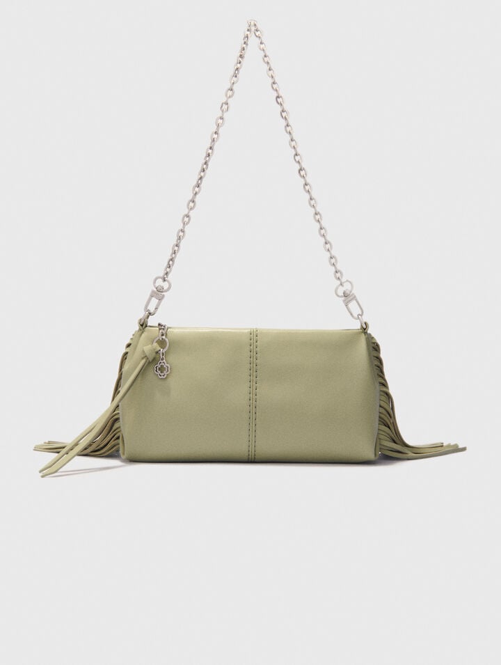 Miss M plain leather clutch bag