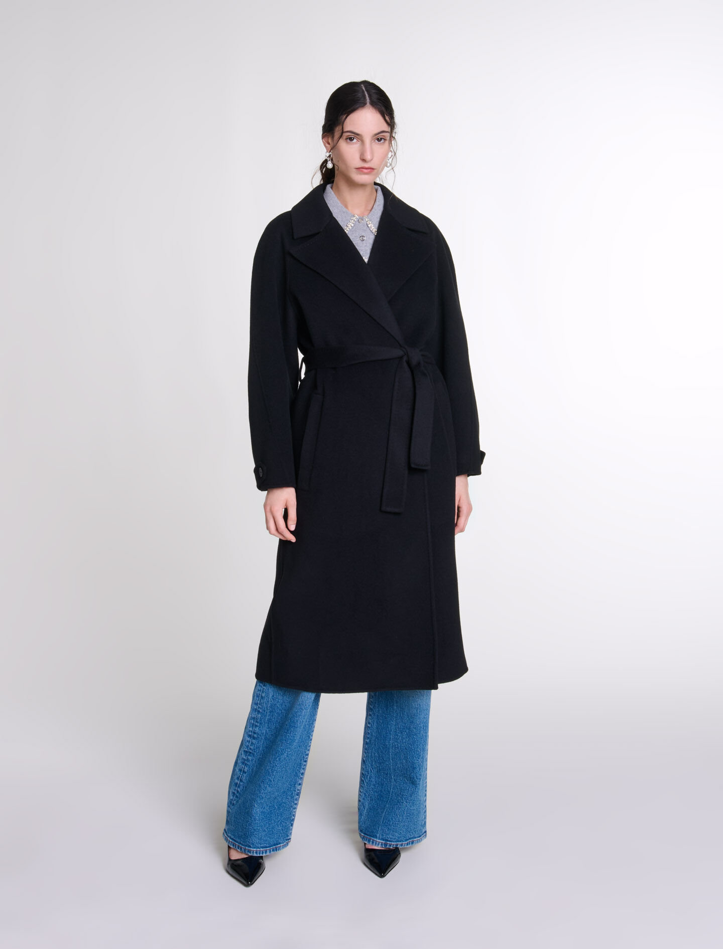Maje coat sale shop