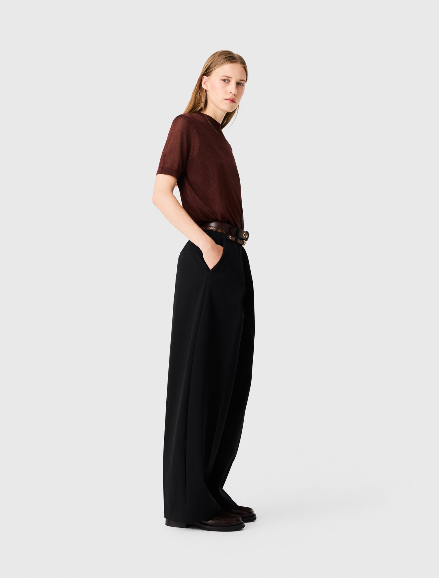 Balloon suit trousers