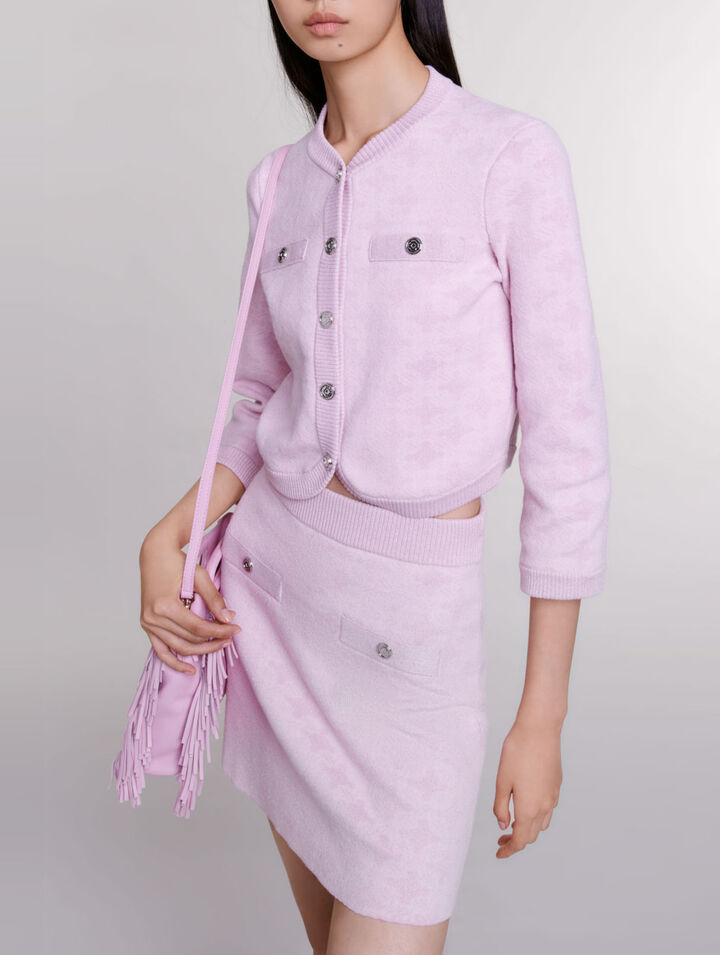 Jacquard knit skirt