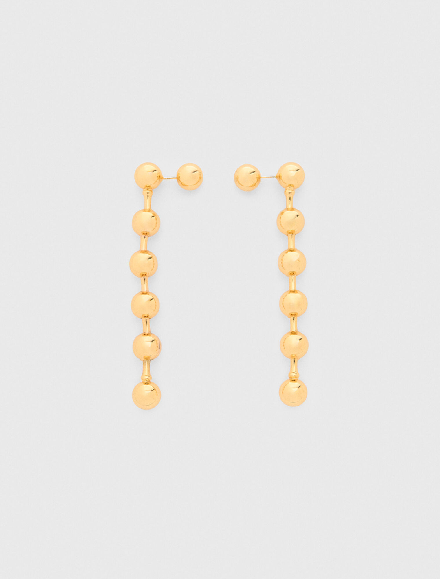 Sphere hoop earrings