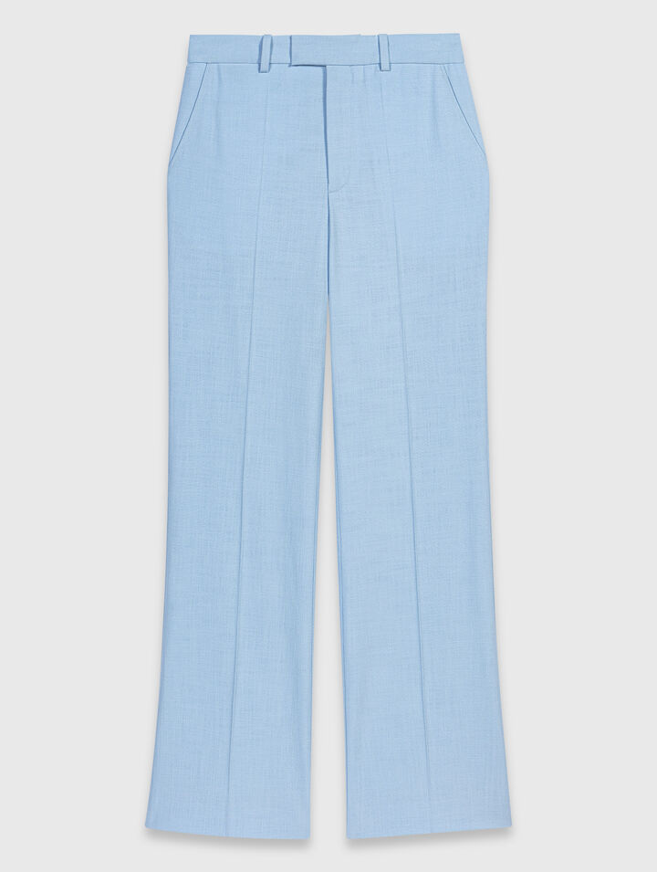 Suit trousers with pleats