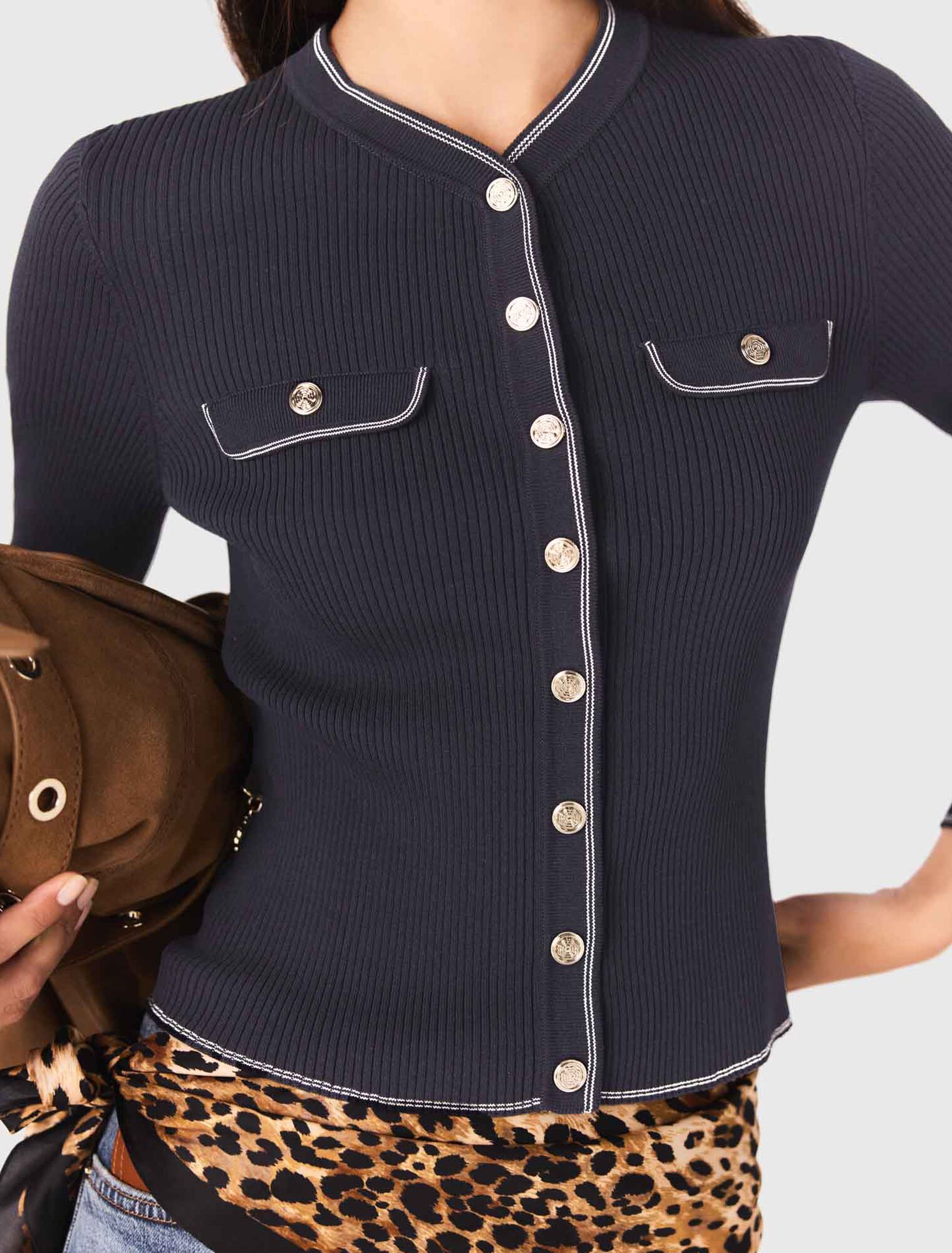 Leopard print square