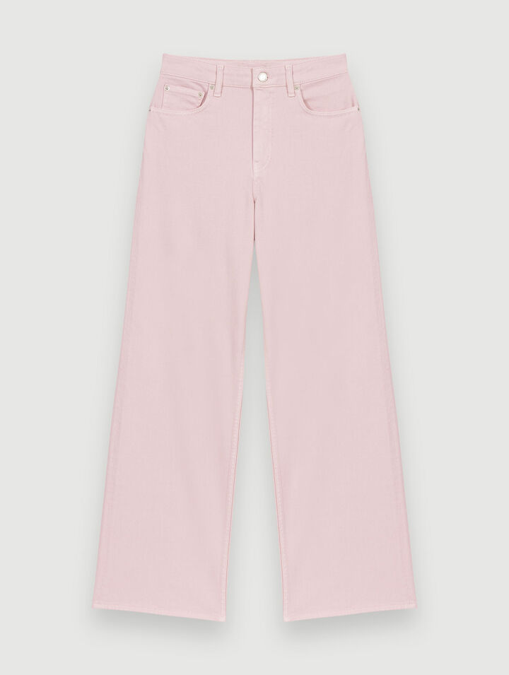 Large pink jeans