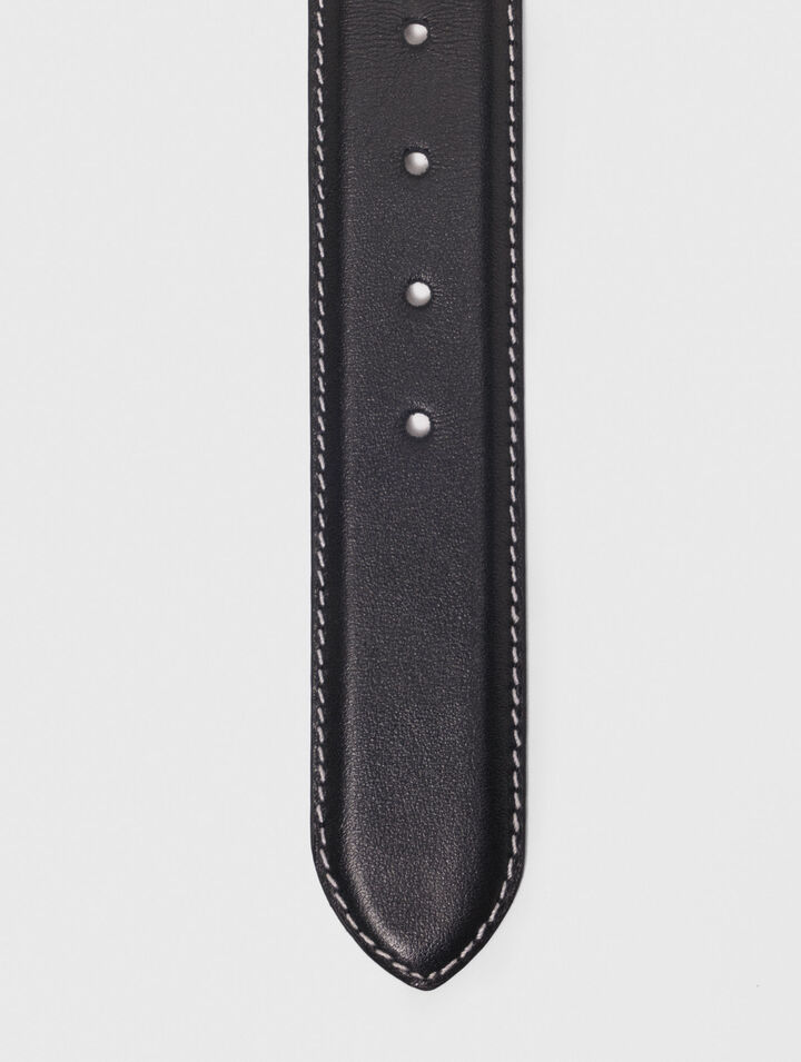 Leather belt