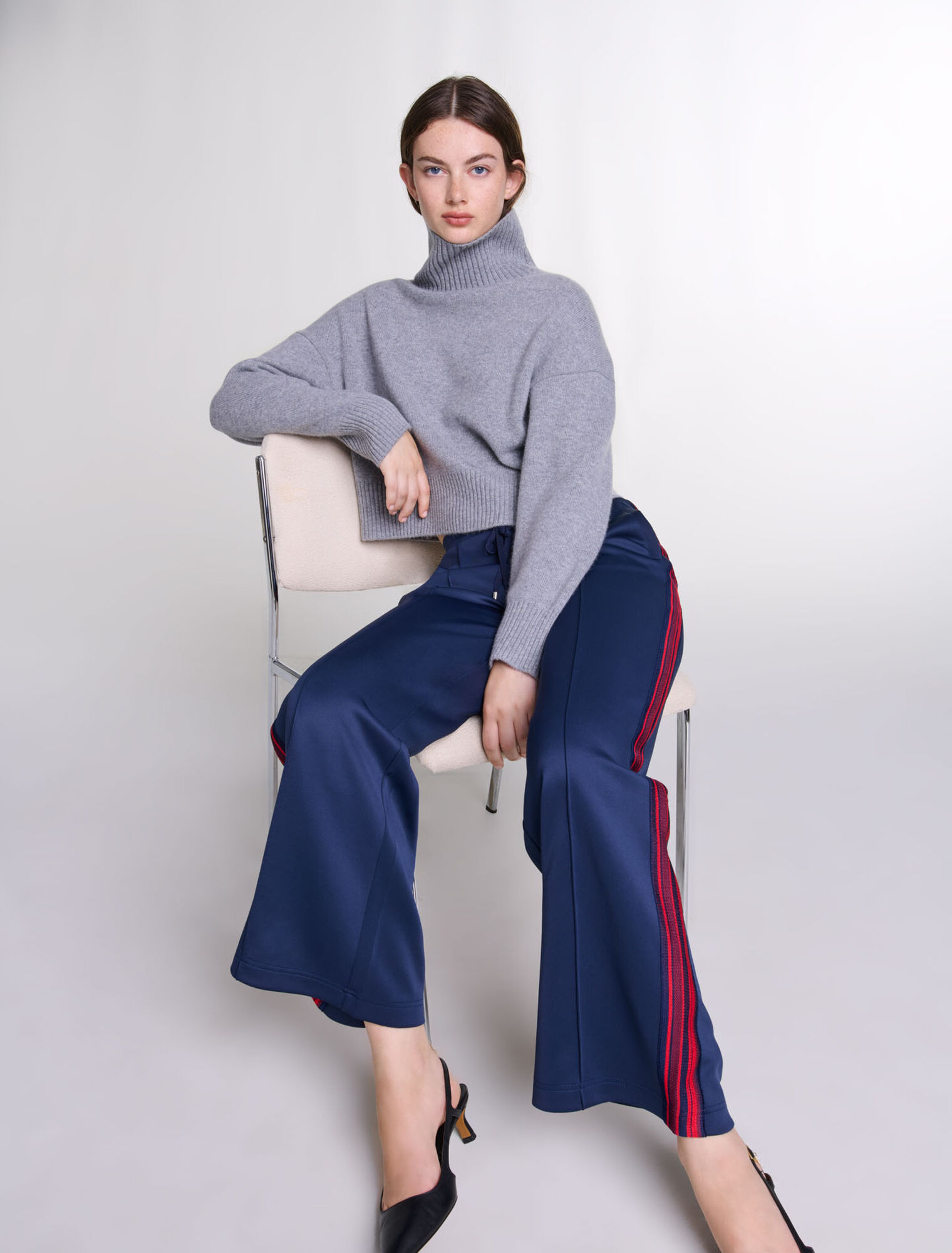Striped trousers