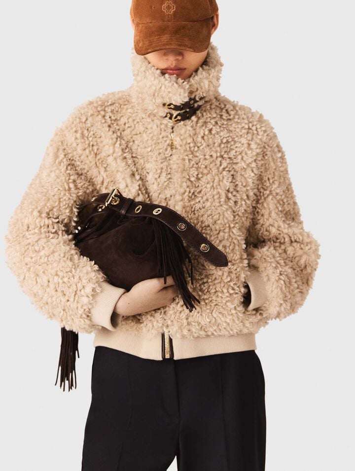 Cropped bouclé jacket