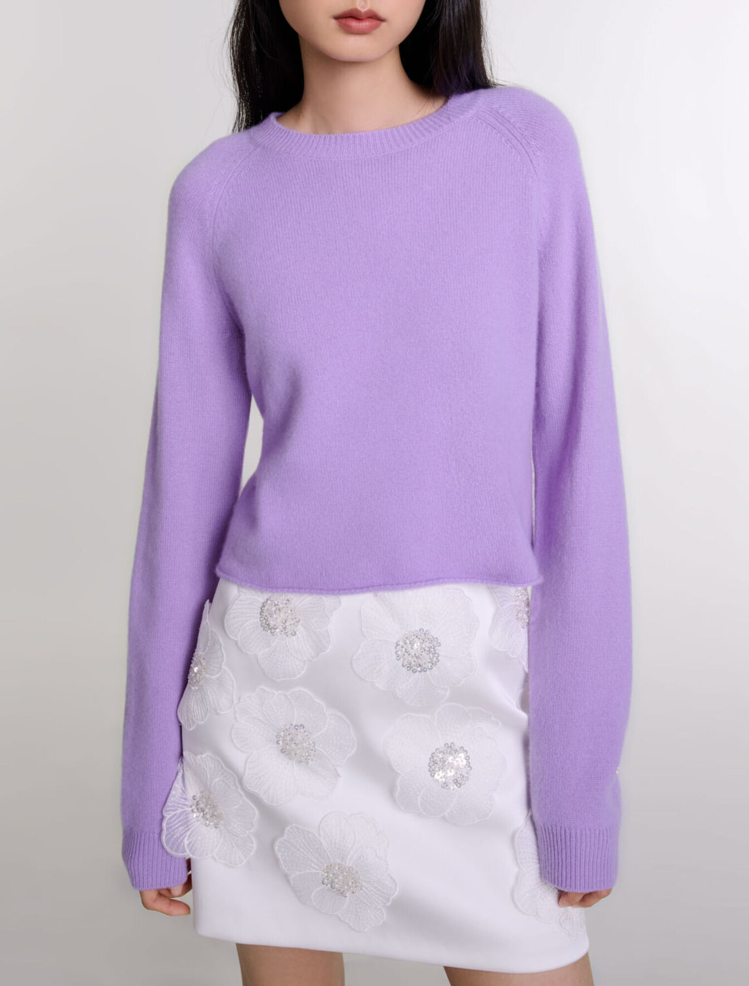 Short cashmere jumper